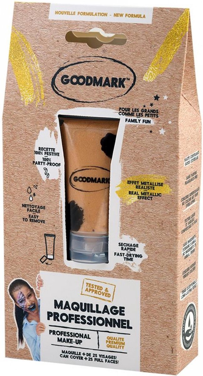 GOODMARK - Professionele make-up crème op waterbasis 20 ml - Zilverkleurig - Schmink > Grime